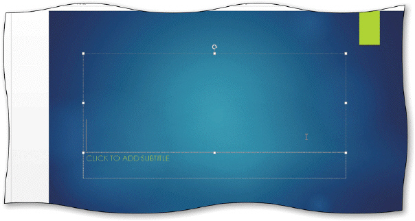   Dashed lines around the border of a placeholder indicate that the placeholder is _________________________, as shown in the accompanying figure.