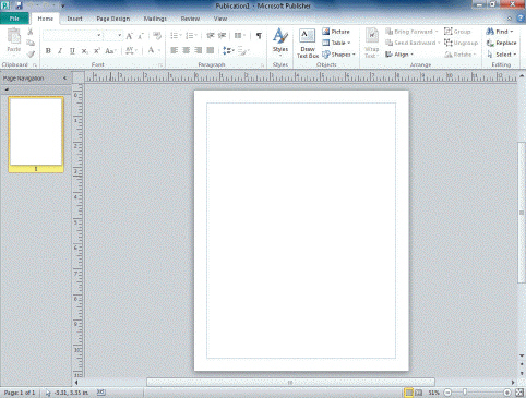   In the figure above, which item should you use to navigate to a different page in your publication? A)  Ribbon B)  Rulers C)  Workspace page D)  Page Navigation pane