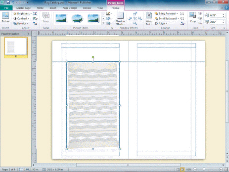  In the accompanying figure, the image on the left master page is a(n) washout .