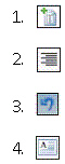   In the accompanying figure, item #____ is located on the Home tab. A)  1 B)  2 C)  3 D)  4