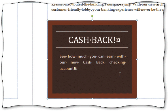 <strong> In the accompany figure, ____ the border of the sidebar to move the sidebar to the lower-left corner of the page.</strong> A) highlight B) double-click C) cut and paste D) drag the border