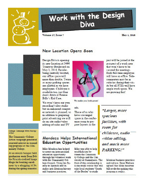   In the accompanying figure, the text Mendoza Helps International Education Opportunities is a masthead.
