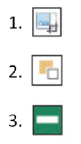   In the accompanying figure, item 2 is the Send Backward button.