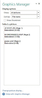   Used in conjunction with the Graphics Manager pane shown in the accompanying figure, the Fonts dialog box is available as part of Embedded Font Information in the Info command on the ____ tab. A)  FILE B)  VIEW C)  INSERT D)  HOME