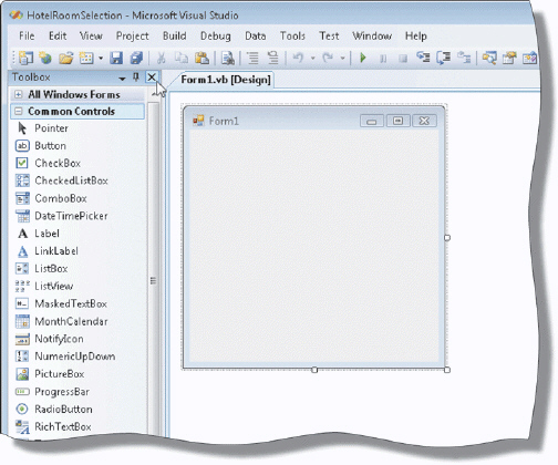   Figure 2-2 Graphical elements called ____ components can be placed on a Windows Form object using the elements in the accompanying figure, when you are designing the user interface. A)  linked B)  common C)  command D)  .NET