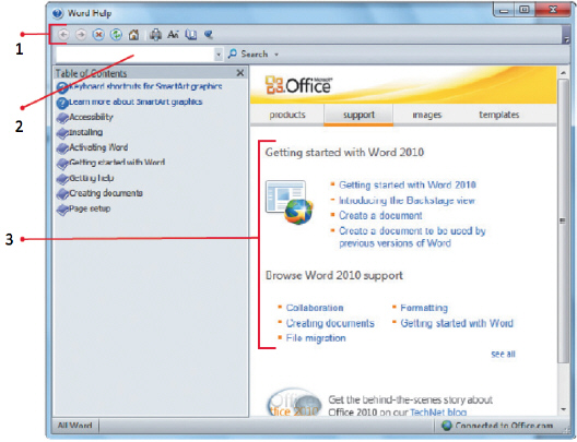   The box pointed to by item 2 in the figure above is called a ____. A)  search field B)  address box C)  help box D)  window