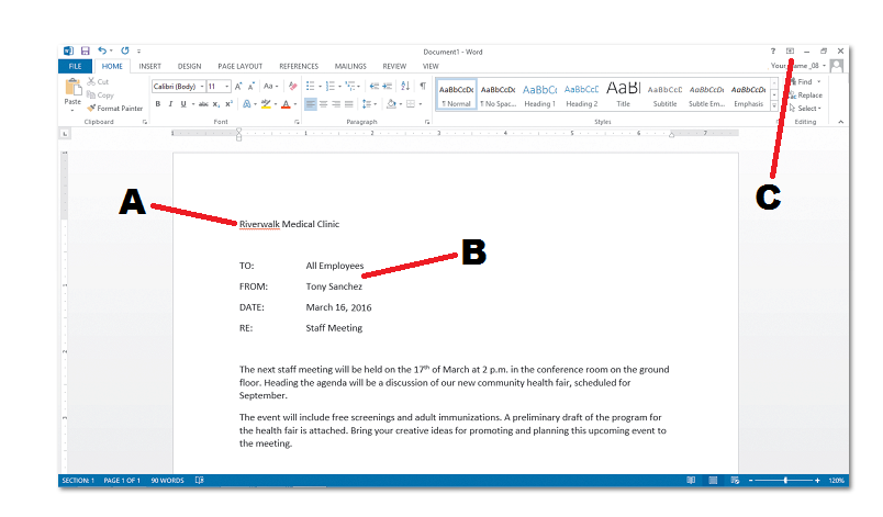 Match the labeled element of the document window with the statement that best describes it.  