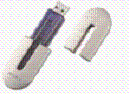   The item in the figure above is a(n)  ____. A)  CompactFlash card B)  SmartMedia card C)  USB flash drive D)  CD drive