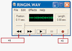   In the figure above, the item marked 1 is the Play button.