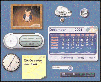   Desktop widgets like those shown in the figure above are sometimes known as ____. A)  bots B)  controls C)  macros D)  sidebars