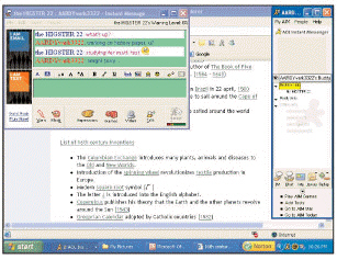   Most applications like the software in the figure above are based on a client/server model that uses a server to handle communication packets between the participants.