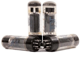   The items pictured in the figure above are ____. A)  transistors B)  capacitors C)  resistors D)  vacuum tubes