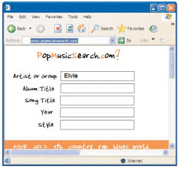   You can query by ____ using a fill-in form like the one show in the figure above. A)  example B)  model C)  format D)  function