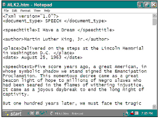   The above figure shows a(n)  ____ document. A)  HTML B)  XML C)  JavaScript D)  Perl