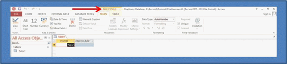   In the accompanying figure, the Table Tools tab is an example of this type of tab that appears and provides options for working with a specific object when the object is selected. A)  auto tab B)  contextual tab C)  object tab D)  data tab