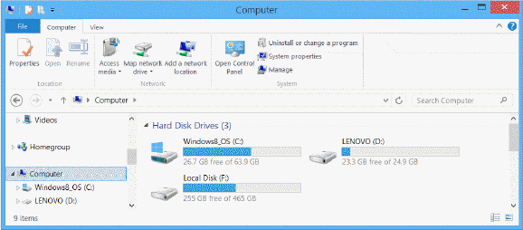 <strong> Referring to the accompanying figure, which icon should you right-click to see your computer's available storage space?</strong> A) B) C) D)