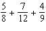 Add. Then write the sum in lowest terms. =