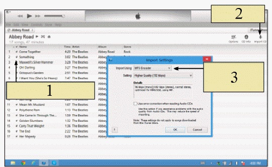   In the figure above, which of the following software is being used? A)  Windows Media Player B)  Apple iTunes C)  Apple iRip D)  Windows Music Player