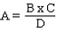 In the proportion A:B = C:D, if A is an unknown quantity it can be found by using the equation: .