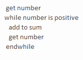 The following pseudocode is an example of a ____ structure.   A) sequence B) decision C) loop D) nested