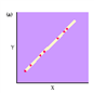The graph shown depicts a __________ correlation.   A)  zero B)  perfect positive C)  perfect negative D)  causal