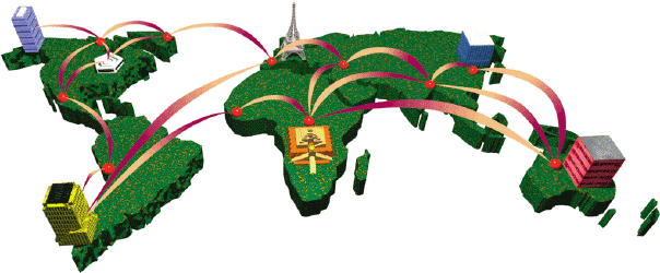   The world's largest network is the Web , as shown in the accompanying figure. _________________________