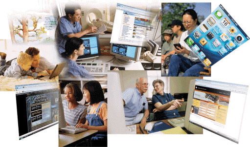   Technologies that allow users to create new forms of interaction, expression, communication and entertainment in a digital format are referred to as digital media, examples of which appear in the accompanying figure.