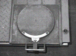 The pieces of equipment in this figure may be used to measure:   A)  Front wheel toe-in B)  Front wheel toe-out C)  Steering axis inclination (SAI)  D)  Turning radius