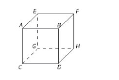 The object shown in the figure is a cube (all edges are equal in length) .   If the length of each edge of the cube shown in the figure is 1 inch0, find the length of diagonal CE . ​ A)     inches B)     inch0 C)     inches D)     inches E)     inches