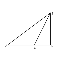 Find AB  if BC = 3, BD = 5, and AD = 6.   ​ A)    B)    C)    D)    E)   