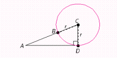 Find r  if AB = 18 and AD = 30.  