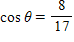 Find y if the point (8, y ) is on the terminal side of θ  and   A) y = 4 B) y  = ±6 C) y  = ±10 D) y  = 24 E) y  = ±15