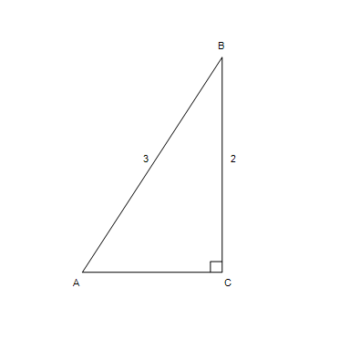Find tan A in the right triangle below   .   ​ A)    B) ​   C) ​   D) ​   E) ​  