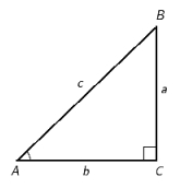 Refer to right triangle ABC with   .   If    and    cm, find b . Round the answer to the nearest whole number. ​ A) 65 cm B) 64 cm C) 68 cm D) 67 cm E) 69 cm