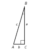 Refer to right triangle ABC with   .   ​ If    and    cm, find b . Round the answer to the nearest hundredth. ​ A) 2.12 cm B) 2.27 cm C) 2.18 cm D) 2.21 cm E) 2.33 cm