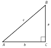 Refer to right triangle ABC with   . ​   ​ If    mm and    mm, find B . Round the answer to the nearest whole number. ​ A) ​   B) ​   C) ​   D) ​   E) ​  