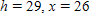 In the figure, the distance from A to D is y , the distance from D to C is x , and the distance from C to B is h .   ​ If   ,   , and   , find h , then x . Round each answer to the nearest whole number. ​ A) ​   B) ​   C) ​   D) ​   E)   