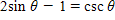 Solve the equation for θ if . Give your answer in degrees.