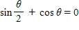 Solve the equation for θ if . Give your answer in degrees.