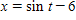 Eliminate the parameter t from the following and then sketch the graph:       ​ A)      B)      C)      D)      E)     