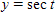 Eliminate the parameter t in the following:       ​ A)    B)    C)    D)    E)   