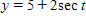 Eliminate the parameter t in the following:       ​ A)    B)    C)    D)    E)   