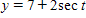 Eliminate the parameter t in the following:       ​ A)    B)    C)    D)    E)   