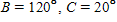 The problem that follows refers to triangle ABC . If    and    inches, find b . Apply the rules regarding the use of significant digits after all computations are complete.   __________ inches