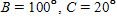 The problem that follows refers to triangle ABC .​ If    and    inches, find c . Apply the rules regarding the use of significant digits after all computations are complete.   __________ inches