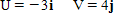 For the pair of vectors, find   ​   ​   __________