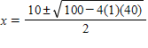 Read the method of solving the system of equations.​ ​   ​ Solving the first equation for y , we have   . Substituting this value of y into the second equation, we have ​   ​ The equation is quadratic. We write it in standard form and apply the quadratic formula.   ​   ​                   ​   ​ Use the method shown above to solve the system of equations.   ​ A) ​   B) ​   C)    D) ​   E) ​  