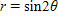 Sketch the graph of the equation by making a table using values of θ  that are multiples of 45°.   ​ A) ​   B) ​   C) ​   D) ​   E) ​  