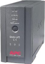  Users who want their desktop computers to remain powered up when the electricity goes off should use a(n) ____, as shown in the accompanying figure. A) UPS B) surge suppressor C) voltage controller D) voltage meter