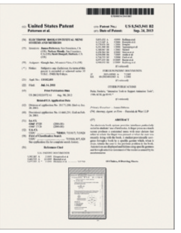   The item in the accompanying figure protects inventions by granting ____________________ rights of an invention to its inventor for a period of 20 years.